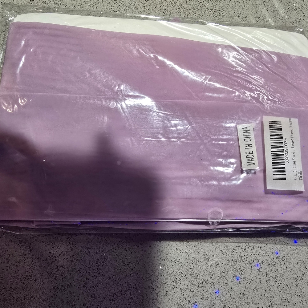 Seamless Crotch lavender pantyhose